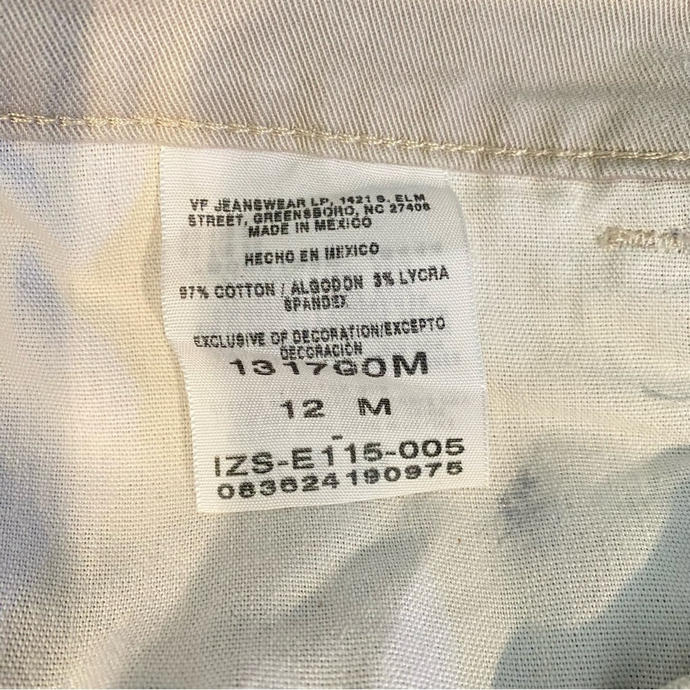 Riders by Lee Capri Women's size 12 Light Wash Beige Denim Jeans - Picture 5 of 6